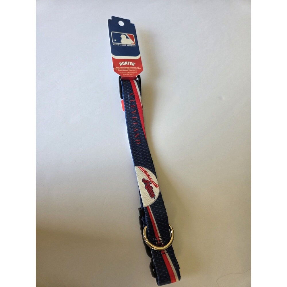 Cleveland Indians Large Dog Collar Adjustable Guardians MLB Baseball Pet Logo
